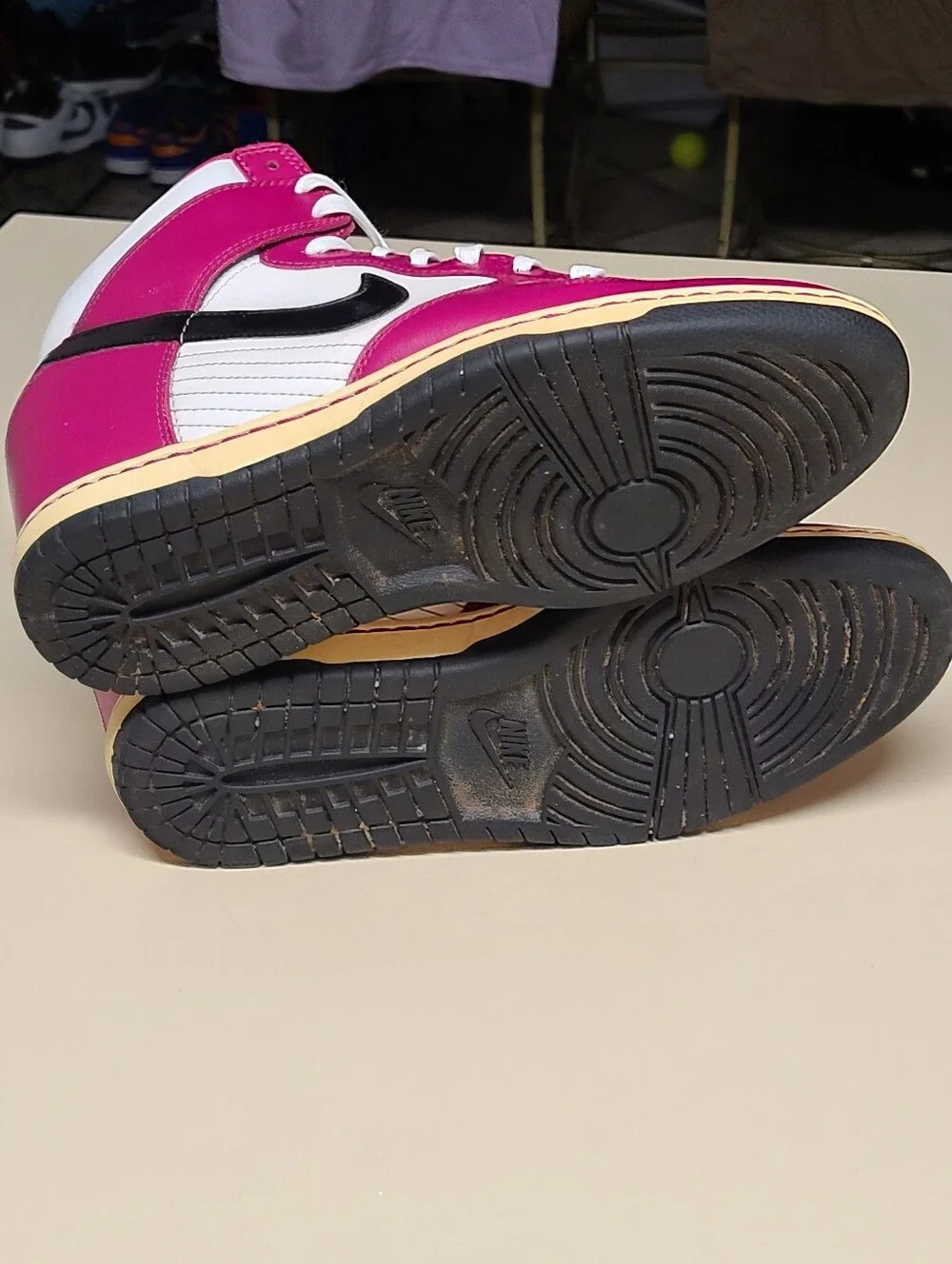 Nike Dunk Sky Hi Bright Magenta high top wedge skateboard sneakers size 10